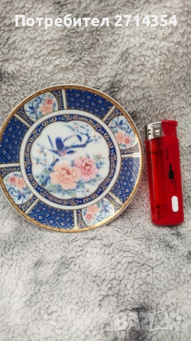 Малка японска чинийка Имари, снимка 5 - Чинии - 52342271