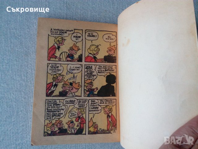 Коледно издание от 1971 на комикс книга "Денис Белята" на английски език, снимка 3 - Списания и комикси - 35245214