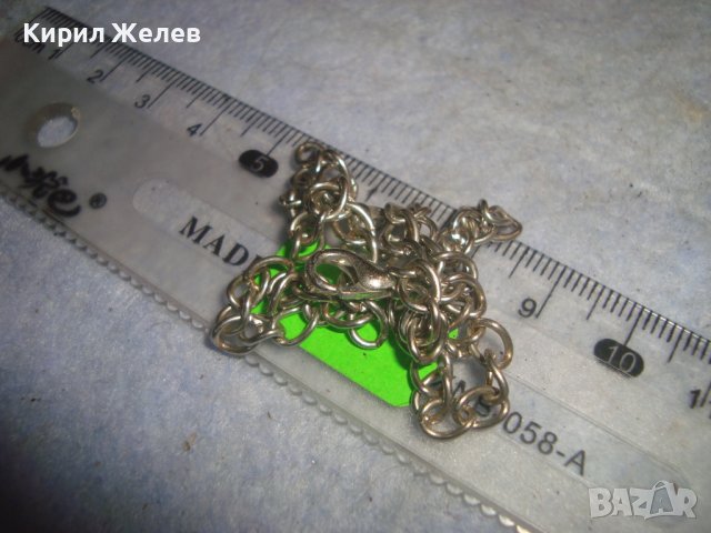 СТАРА ВЕРИЖКА СТОМАНЕНА ПОСРЕБРЕНА - ЛАНЧЕ СИНДЖИРЧЕ КЮСТЕК 29086, снимка 5 - Колиета, медальони, синджири - 37793283