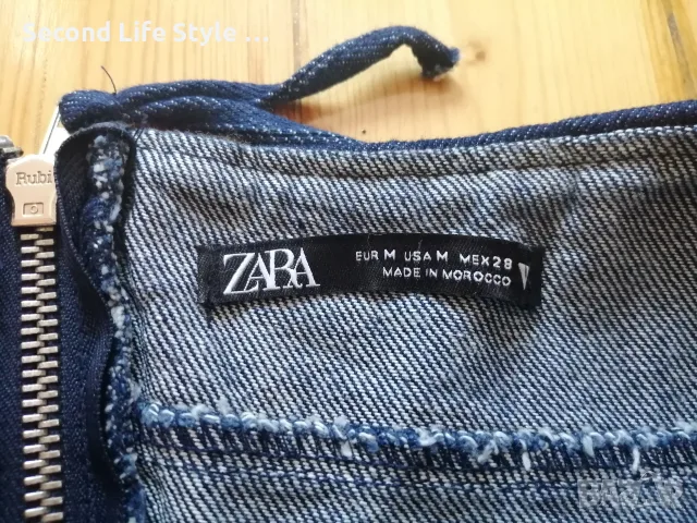 Zara корсет бюстие от деним р-р М, снимка 6 - Корсети, бюстиета, топове - 55707937