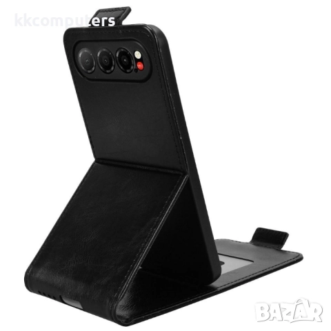 Кожен флип калъф за ZTE nubia Air 5G- Стенд и Холдер за Карти, вкл. Протектор, 4 Цвята, снимка 5 - Калъфи, кейсове - 52402478