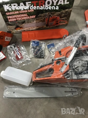 Бензинов верижен трион 4.6kW 40см мощен моторен трион 68cc, снимка 6 - Градинска техника - 54108234