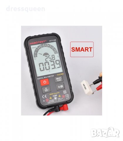  HT112B Цифров мултицет с голям екран, снимка 8 - Други инструменти - 34251091