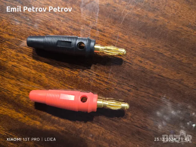 Аудио конектори (банан щекер) за тонколони, усилватели и ресивъри