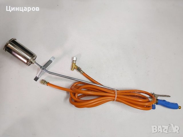 Горелка пропан-бутан 90см,маркуч 500см,защита стоп газ, снимка 2 - Други машини и части - 40167602