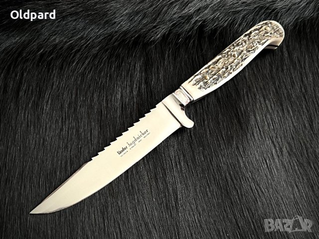 Класически немски (баварски) ловен нож с трион (Niker)., снимка 2 - Ножове - 40251880