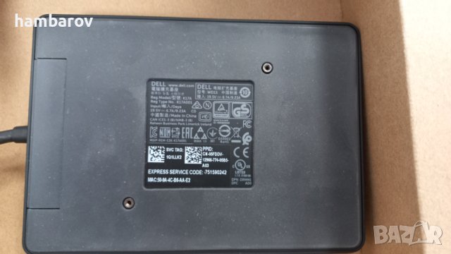 Докинг станция Dell WD15  с 130W захранване и USB-C кабел, снимка 3 - Лаптоп аксесоари - 40343381