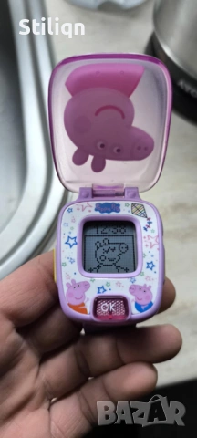 Интерактивна играчка, Vtech, Peppa Pig, Детски часовник, снимка 2 - Електрически играчки - 53193763