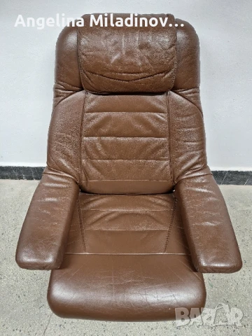 Фотьойл, кресло от естествена кожа със зони за релакс , снимка 4 - Дивани и мека мебел - 51310757