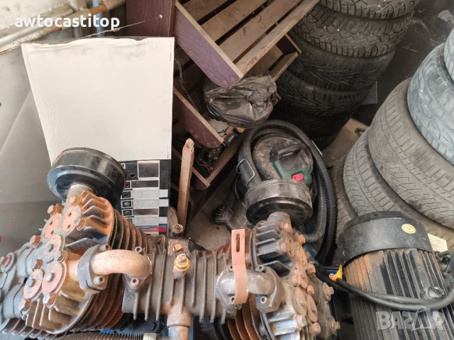 компресор трифазен работи отлично 300 литра , снимка 3 - Компресори - 51403855