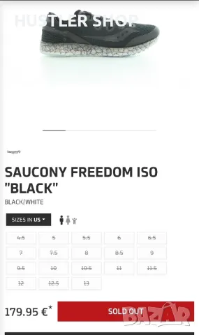 Маратонки SAUCONY FREEDOM ISO.Номер 42.5, снимка 8 - Маратонки - 47553051