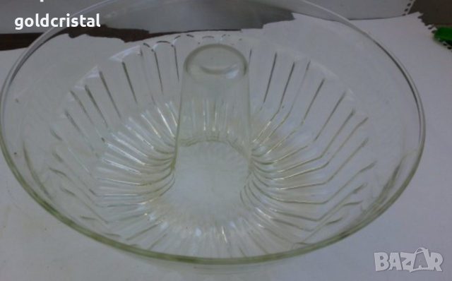 огнеупорна купа  за кекс и др йенско стъкло 