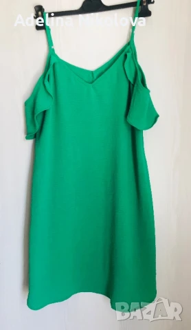 Рокля с отворени рамене, снимка 2 - Рокли - 51168582