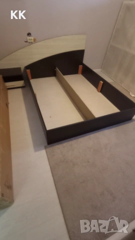 Легло с матрак 144/190. + нощно шкафче. , снимка 2 - Спални и легла - 53119227
