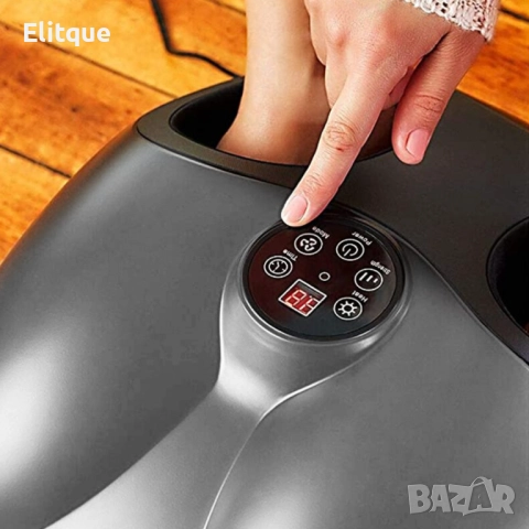 Немски QCV Ролков масажор за крака с въздушно налягане с функция за нагряване и компресионна техноло, снимка 2 - Други - 52684570