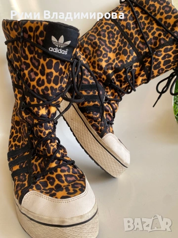 Апрески Adidas N 39 1/2 в тигров принт, снимка 3 - Дамски апрески - 53107052