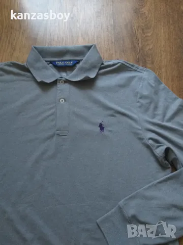 polo ralph lauren golf polo long sleeve - страхотна мъжка блуза КАТО НОВА М, снимка 2 - Блузи - 47709139