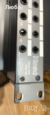 Аудио пач бей (patch bay)  Hosa, снимка 2 - Ресийвъри, усилватели, смесителни пултове - 56519153