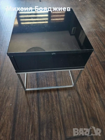 Нощни шкафчета 2 бр черни, снимка 5 - Шкафове - 54078978