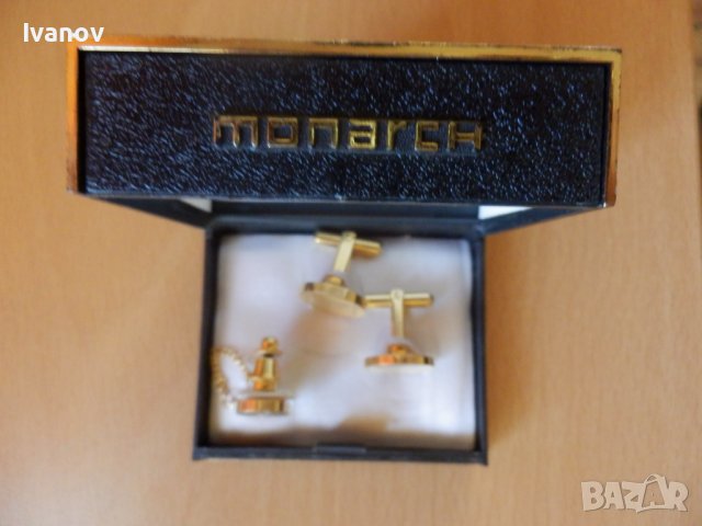 Комлект Monarch - ръкавели и игла, снимка 3 - Други - 36828377