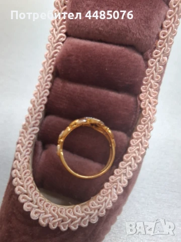 ЗЛАТЕН ДАМСКИ ПРЪСТЕН 22к., снимка 4 - Пръстени - 51028663