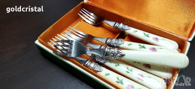 стари немски прибори за хранене десертни вилички солинген , снимка 3 - Антикварни и старинни предмети - 48492817