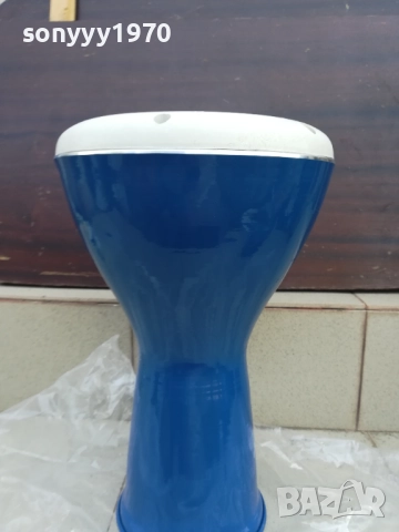 BLUE BASS-СИНЯ ГОЛЯМА ТАРАМБУКА ОТ СИРИЯ 41Х26СМ 2808251200, снимка 4 - Ударни инструменти - 51520958