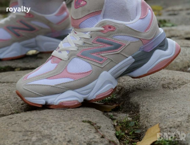 Дамски Маратонки NewBalance 9060 Цвят-Бяло и Розово, снимка 2 - Маратонки - 51635909