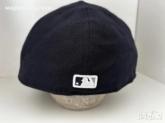 New York Yankees Baseball Hat Cap Fitted 7 1/4 Navy New Era On Field Mens, снимка 3 - Шапки - 53166763