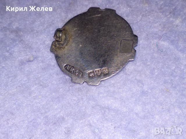 СТАРИННА ВИКТОРИАНСКА СРЕБЪРНА БРОШКА ЗНАЧКА СТЕРЛИНГОВО СРЕБРО 925 АНГЛИЯ с МНОГО МАРКИРОВКИ 36477, снимка 9 - Антикварни и старинни предмети - 39643656