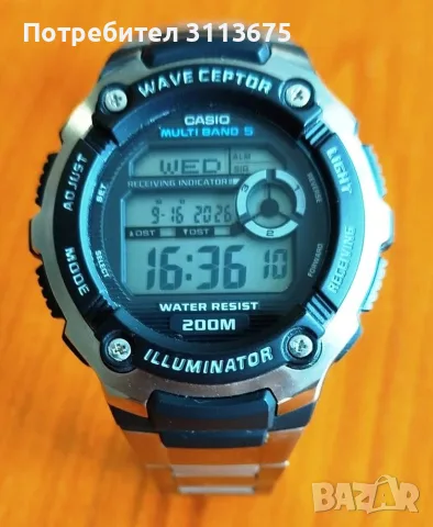 Часовник Casio Wave Ceptor, WV-200DE-1A, снимка 4 - Мъжки - 56105860