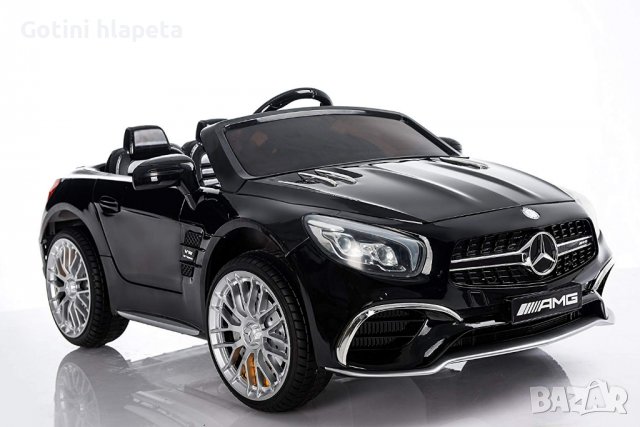 Акумулаторен КОЛА Mercedes Benz SL65 AMG 12V батерия,функция за люлеене, снимка 4 - Детски велосипеди, триколки и коли - 37299485
