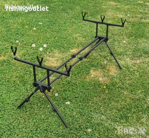 Kомплект за дънен риболов - три въдици 3.6м , три макари 13 лагера, стойка, аларми и обтегачи, снимка 5 - Въдици - 54225073