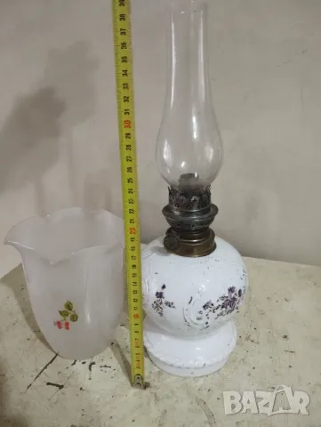 Стара газена лампа, снимка 4 - Антикварни и старинни предмети - 48250366