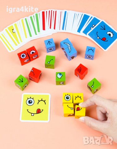 Facematch Дървена играчка с муцунки и емоции. Ново ! , снимка 10 - Игри и пъзели - 34261581