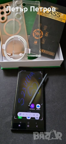 Samsung Galaxy S23 Ultra 256GB Green КОМПЛЕКТ!-Неразличим от нов!, снимка 2 - Samsung - 54088001
