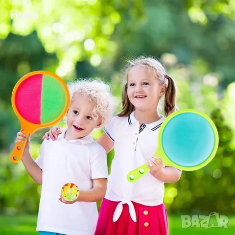Спортен комплект 2 в 1 ракета с топки за хващане, снимка 3 - Игри и пъзели - 51175202