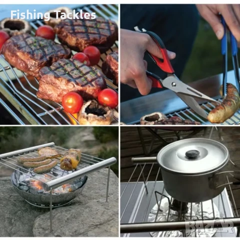 Сглобяема Олекотена Грил Скара за Пикник, Барбекю, снимка 7 - Къмпинг мебели - 50775373