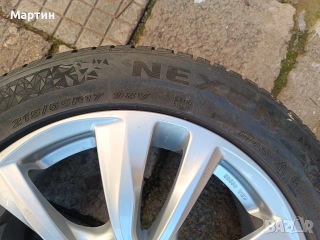 KIA CEED джанти със зимни гуми 215/55/17, снимка 5 - Гуми и джанти - 52922274