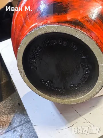 голяма порцеланова ваза West Germany , снимка 8 - Декорация за дома - 48800084