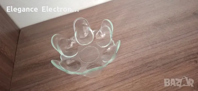 Декоративна стъклена Купа за Яйца 16см., снимка 1