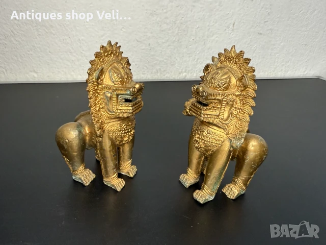 Китайски бронзови кучета Foo dog №7236 