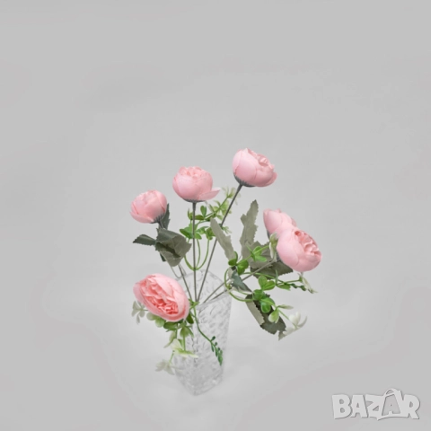 Изкуствени аранжировки с божури, снимка 8 - Други стоки за дома - 52137670