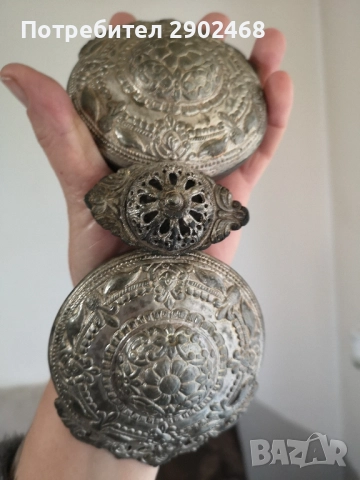 Пафти сребърни Карловски пафти. , снимка 7 - Антикварни и старинни предмети - 52332089