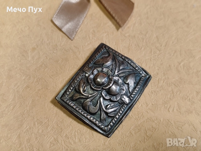 Стара сребърна брошка (14), снимка 2 - Други - 52251088