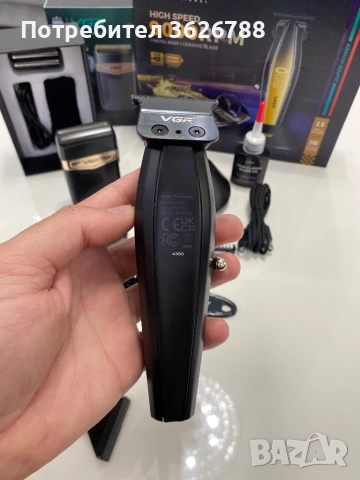 Тример+шейвър професионален комлект за постригване, снимка 5 - Фризьорски принадлежности - 52679023