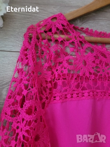 Розова официална блуза , снимка 3 - Блузи с дълъг ръкав и пуловери - 51518461