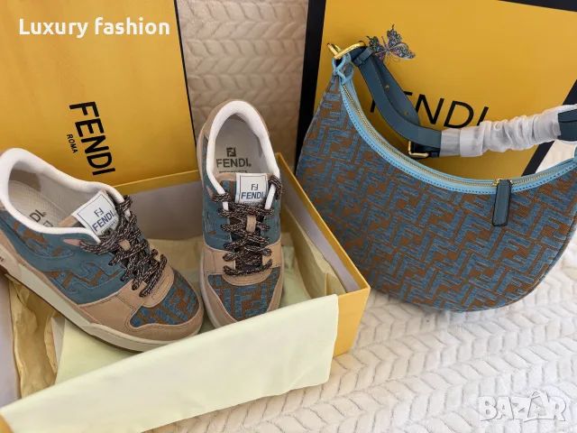 обувки и чанта Fendi, снимка 4 - Дамски ежедневни обувки - 56149233