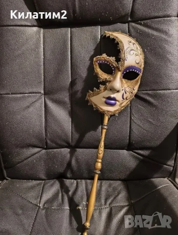 Автентична венецианска маска „La Maschera del Galeone“ – ръчно изрисувана във Венеция