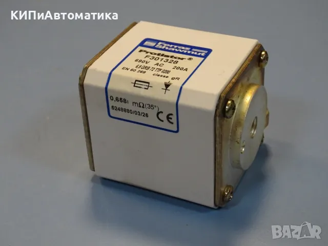 Предпазител Ferraz Shawmut Protistor F301328 Fuses 6.9GRB72TTF0200 200A 690VAC, снимка 3 - Резервни части за машини - 47790336